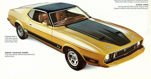 Ford automobile - 1973 Ford Mustang Mach I