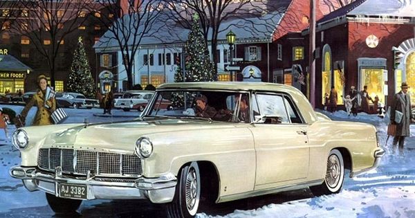 Mark II in the snowa?¦ brochure illustration | See more about Brochures, Illustration and Lincoln.