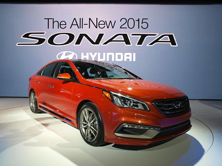 Hyundai automobile - 2015 Hyundai Sonata live photos