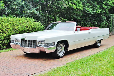 Very Classy 1970 Cadillac DeVille Convertible, Cream w/Red Interior | See more about Classy, Get Over It and Driveways.