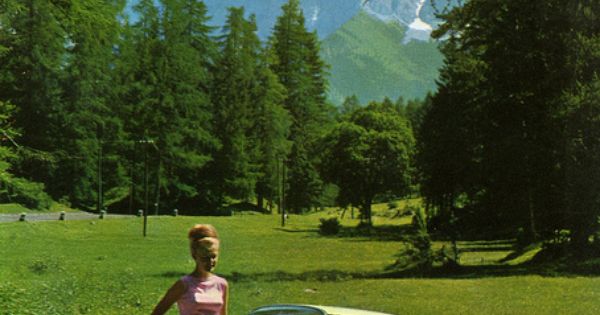 Volkswagen automobile - Volkswagen advertising postcard