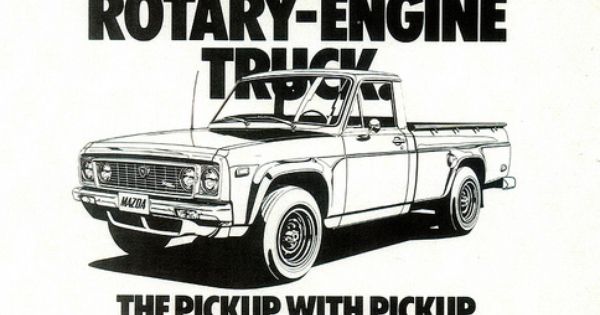 Mazda auto - 1974 Mazda Rotary-Engine Pickup (USA)