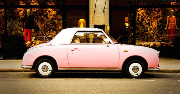 Nissan automobile - Pink Car - Nissan Figaro
