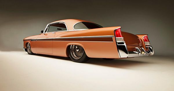 A sleek, long lined custom 1956 Chrysler 300. #vintage #cars #1950s | See more about Chrysler 300, Vintage Cars and 1950s.