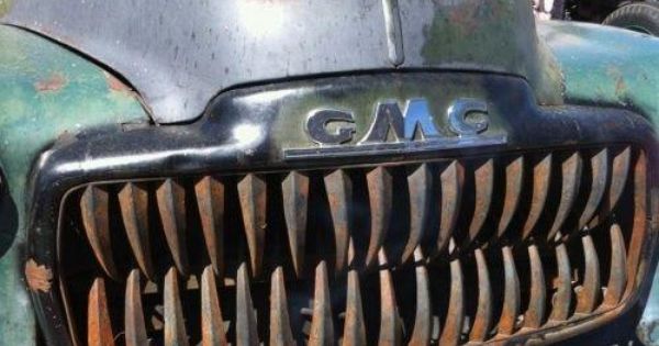 vintage classic GMC truck with distinctive teeth type Grille | See more about Gmc Trucks, Trucks and Vintage.