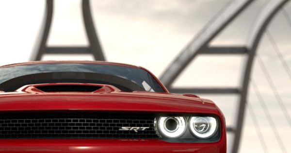 The most powerful muscle car on the planet can now he heard snarling and roasting its rear wheels via your smartphone. | See more about Dodge Challenger Hellcat, Dodge Challenger and Muscle Cars.