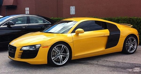 Bright yellow Audi R8 to Brighten up your Day! | See more about Audi R8.