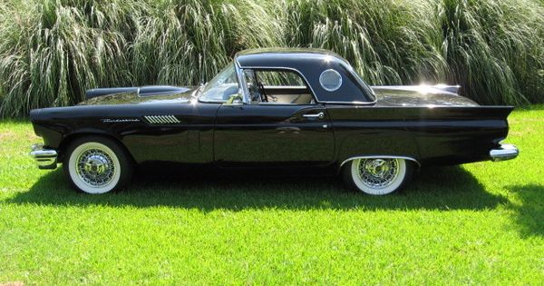 Photo of a 1957 Ford Thunderbird (Louisiana Black Bird) | See more about Ford, Birds and Cars.