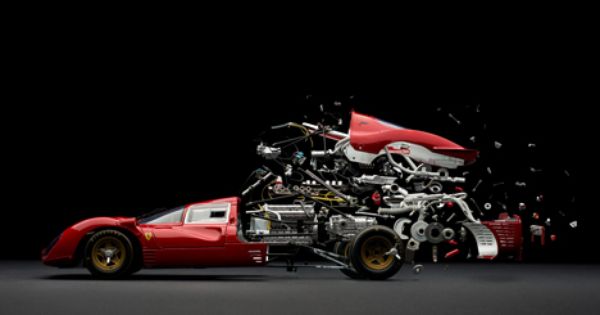 Detailed photos capture exploded sports cars | See more about Automobile, Sports and Sports cars.