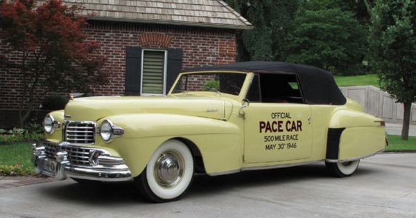 1946 Lincoln Continental Indy 500 Pace Car | See more about Lincoln Continental, Lincoln and Cars.