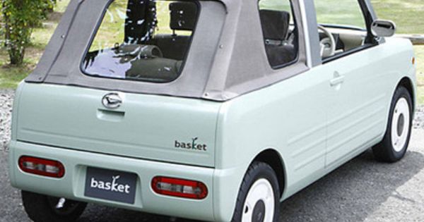 Japanese microcar in the Kei class. Very small and for urban use only. This one is made by Daihatsu, a division of Toyota. | See more about Daihatsu, Concept cars and Baskets.