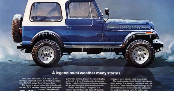 Jeep automobile - Jeep CJ-7 All-Weather Advertisement
