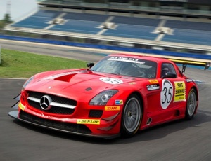 The Merceded-Benz Black Falcon SLS AMG GT3 Race Car. | See more about Diecast, Race Cars and Falcons.