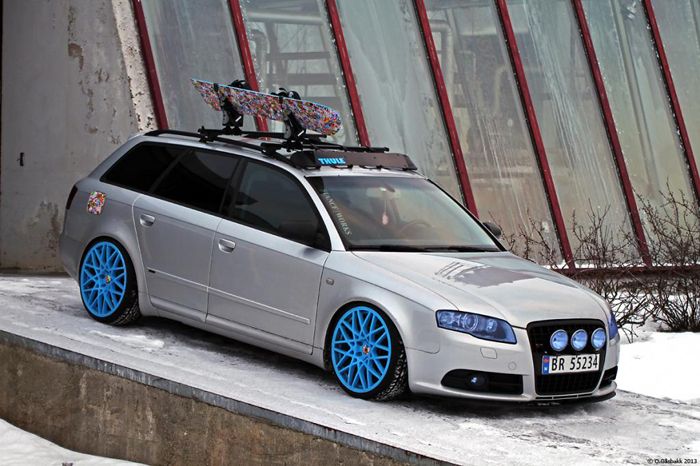 Stance Inspiration - Get inspired by the lowered.: Photo | See more about Audi A4, Snow and Audi A3.