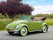 1965 VW Convertible Bug.    Made in Germany, it became an American icon at the heart of The Sixties culture. | See more about Beetles, Green and Cars.