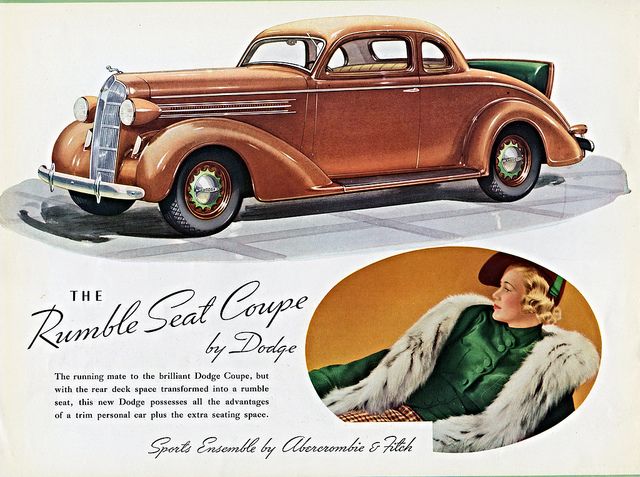 Dodge auto - 1936 Dodge Rumble Seat Coupe
