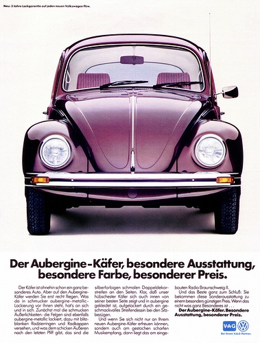 Volkswagen automobile - VW KA¤fer (1983) Aubergine