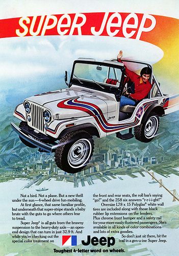 Jeep automobile - 1973 Super Jeep Advertisement