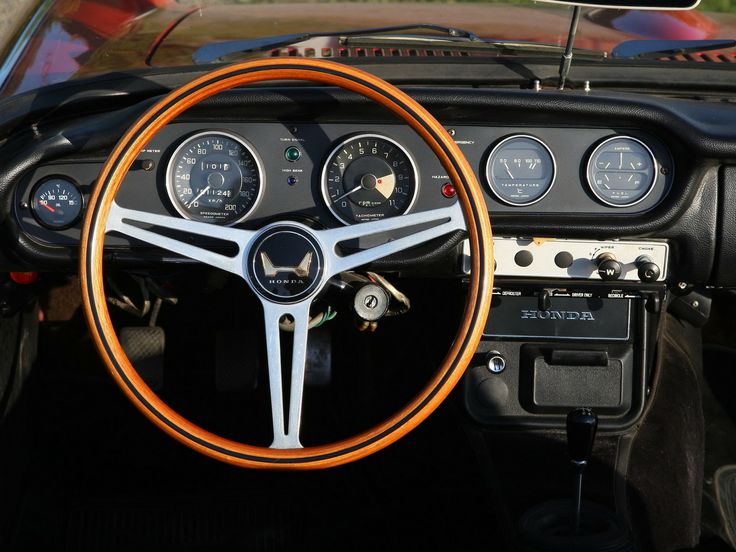 1966 Honda S800 - wonderful steering wheel / car interiors | See more about Wheels, Car Interiors and Cars.