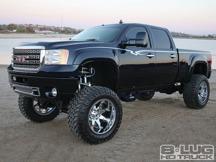 1205-8l-01 thumping-special-2008-gmc-2500hd 2008-gmc-2500hd-side-view | See more about Trucks, Lifted Trucks and Monster Trucks.
