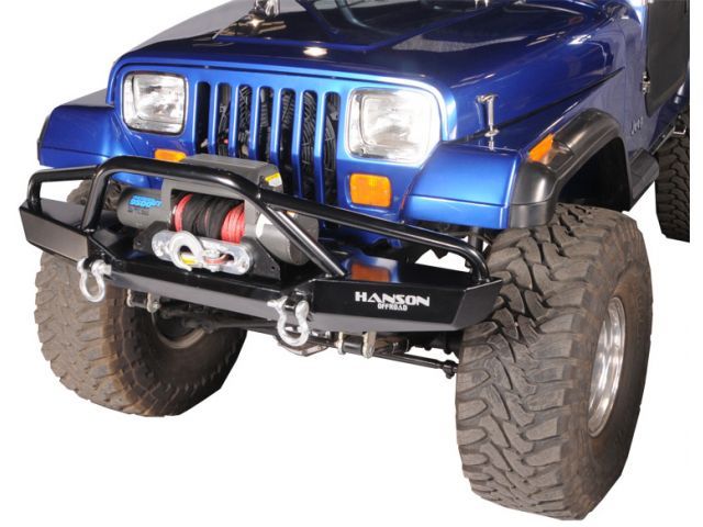 1988 jeep yj front winch bumper | ... Front Bumper for 87-06 JeepA® Wrangler YJ, TJ  Unlimited - Quadratec | See more about Jeeps, Lights and Products.