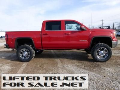 2014 GMC Sierra 1500 Crew Cab Short Box 4WD SLE Lifted Truck | See more about Lifted Trucks, Trucks and Shorts.