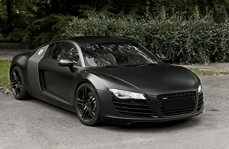 Audi automobile - Flat black Audi R8 V8