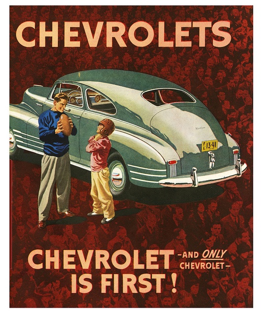 Chevrolet auto - Tossing The Pigskin