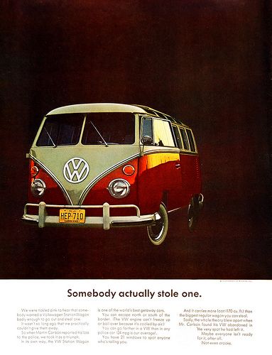 Volkswagen auto - Vintage Advertisement