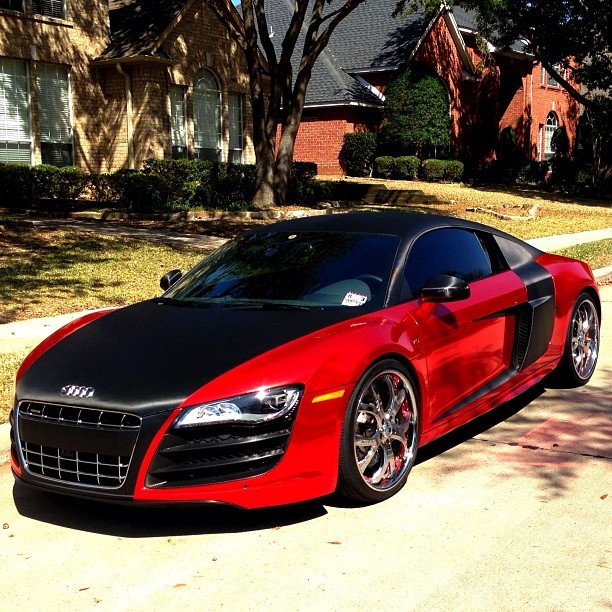 Why gamble on red or black? just take both!- The one and only Audi R8! | See more about Audi R8, The One and Red.