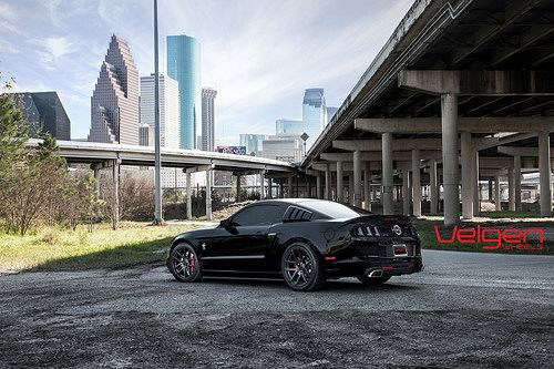 Ford Mustang GT 5.0 on Velgen Wheels VMB5 Gloss Black
