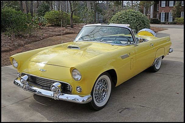 1956 Ford Thunderbird  One Owner for 50 Years  #Mecum #Dallas | See more about Ford, Cars and Beauty.